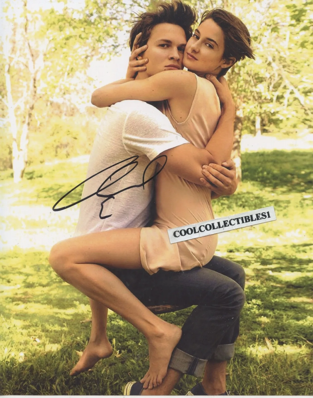 ANSEL ELGORT — ANSEL ELGORT "THE FAULT IN OUR STARS" HAND SIGNED 8X10 PHOTO COA “PROOF”