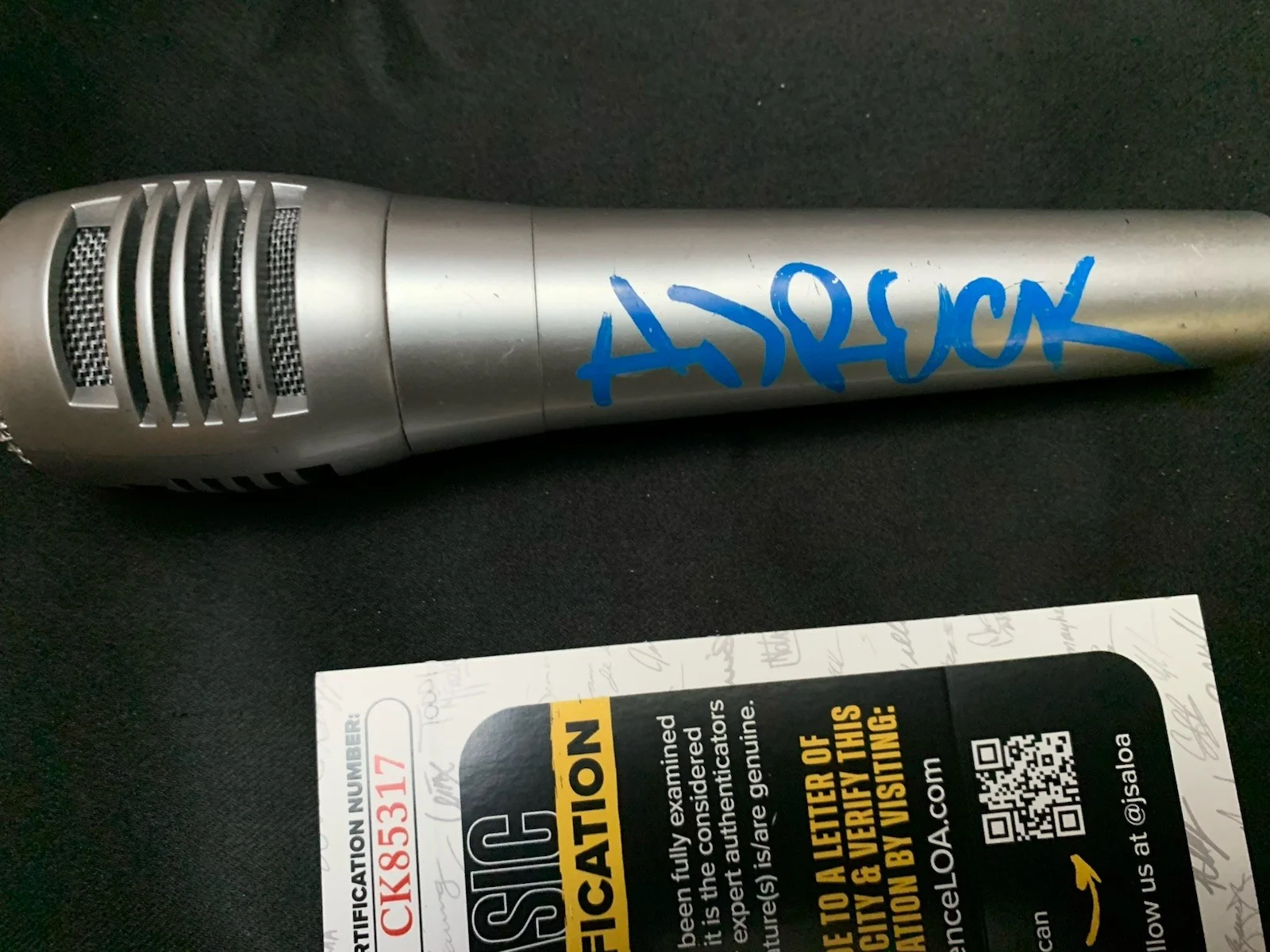 AD Rock Beastie Boys JSA Signed Autograph Microphone Mic, image 2