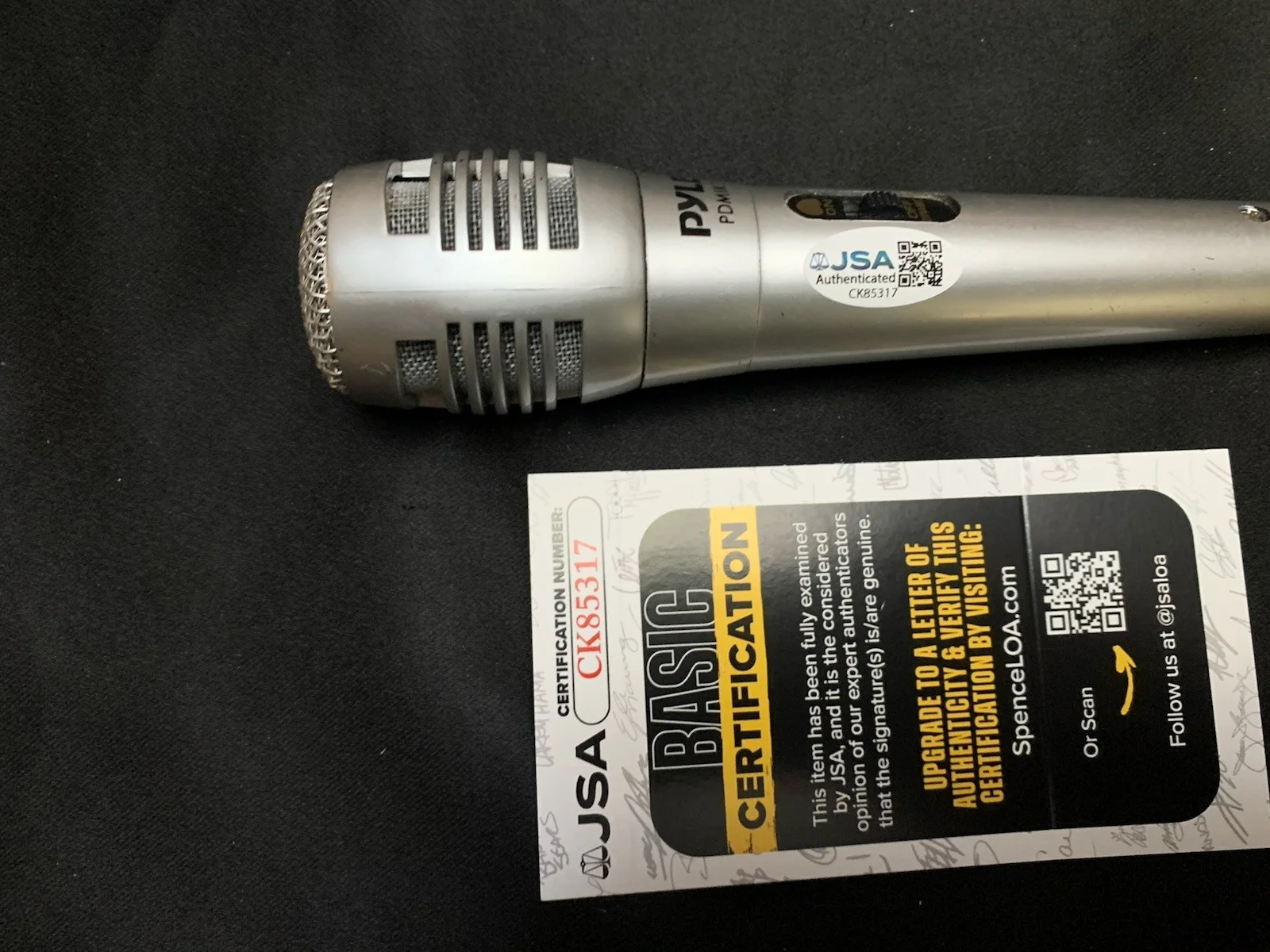 AD Rock Beastie Boys JSA Signed Autograph Microphone Mic, image 3