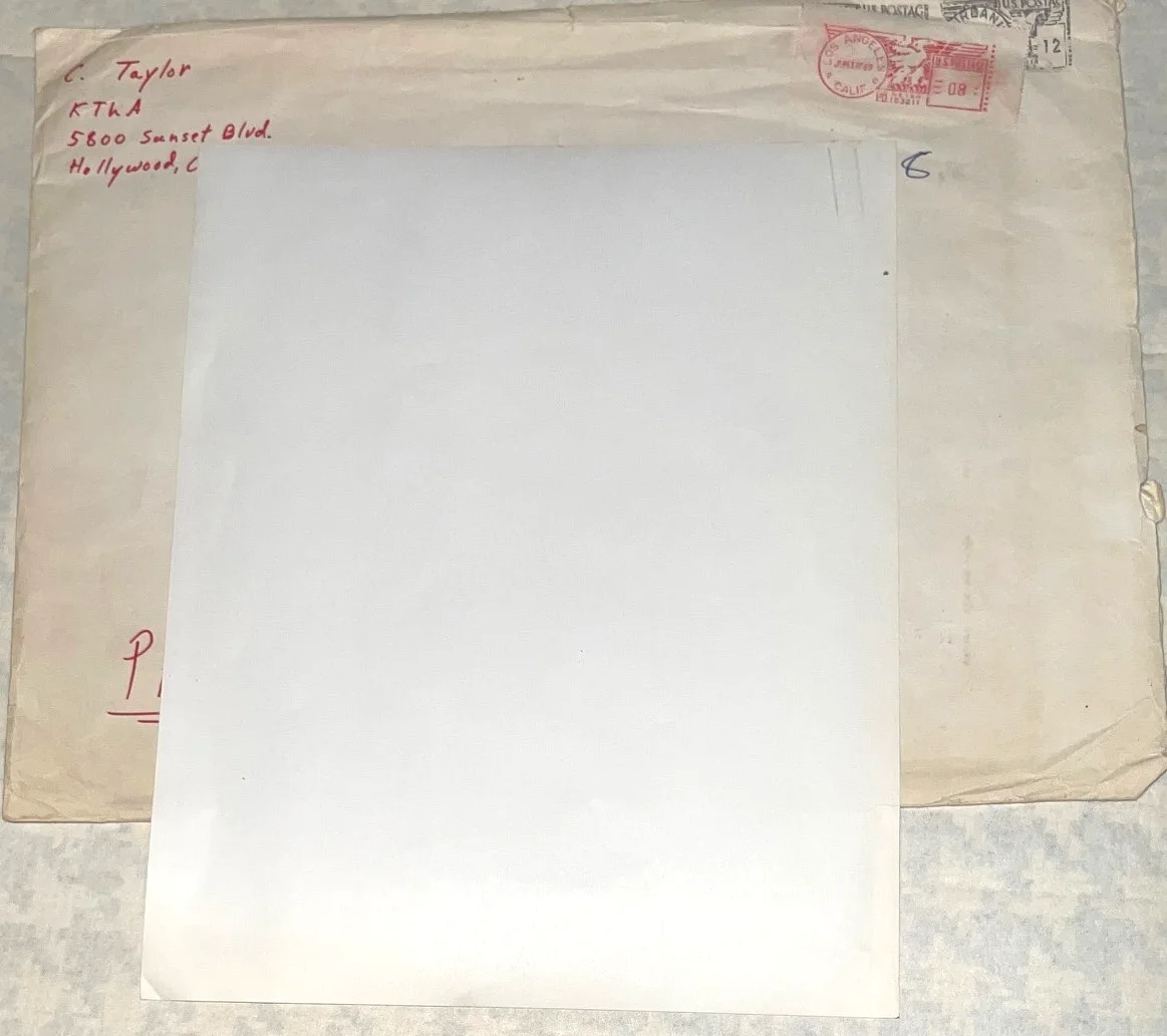 Cathie Taylor — Cathie Taylor Signed Autographed 8x10 Photo w/Orig. Envelope from July 18, 1969, изображение 4