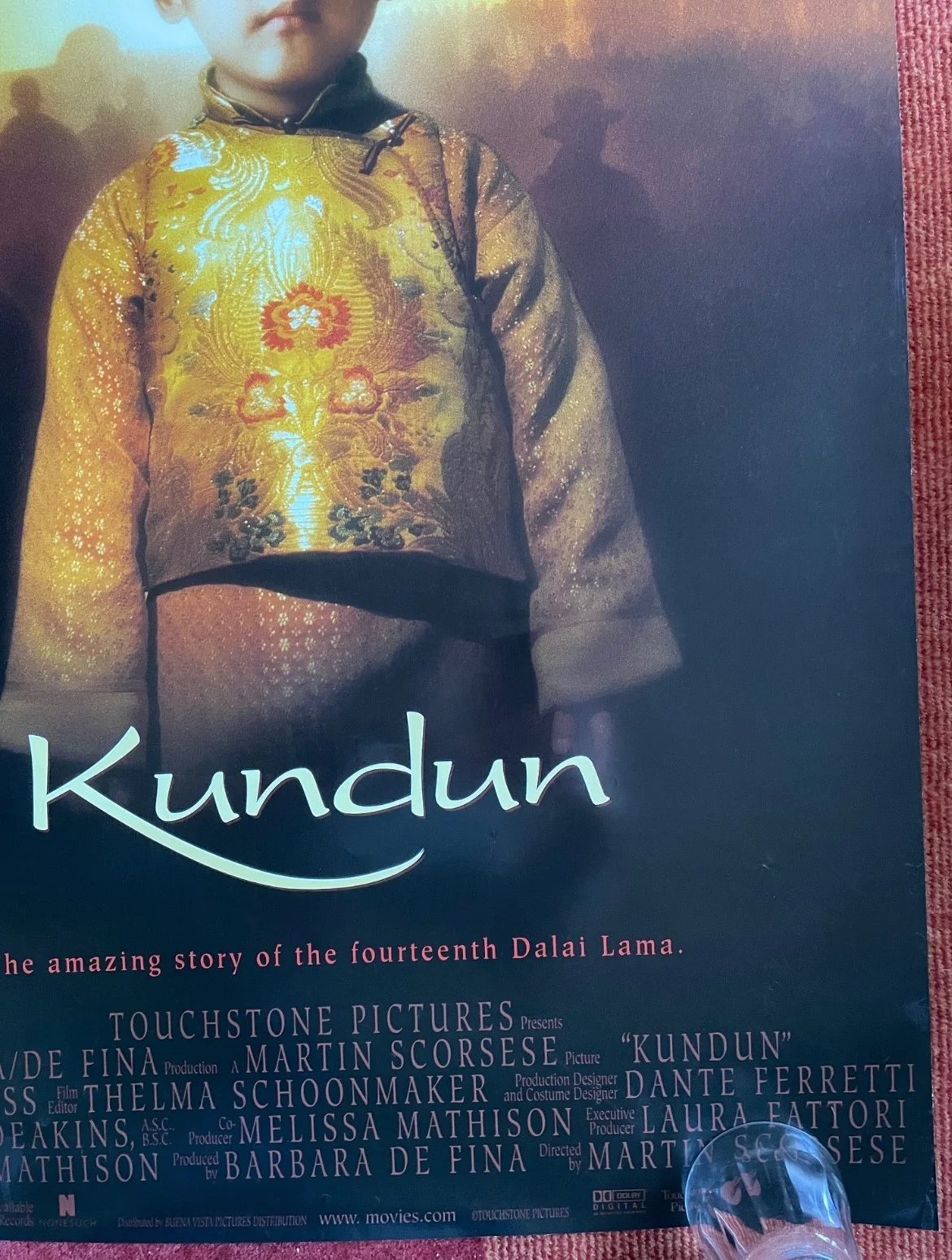 KUNDUN (1997) Original UK One Sheet Movie Film Poster Martin Scorsese, изображение 5
