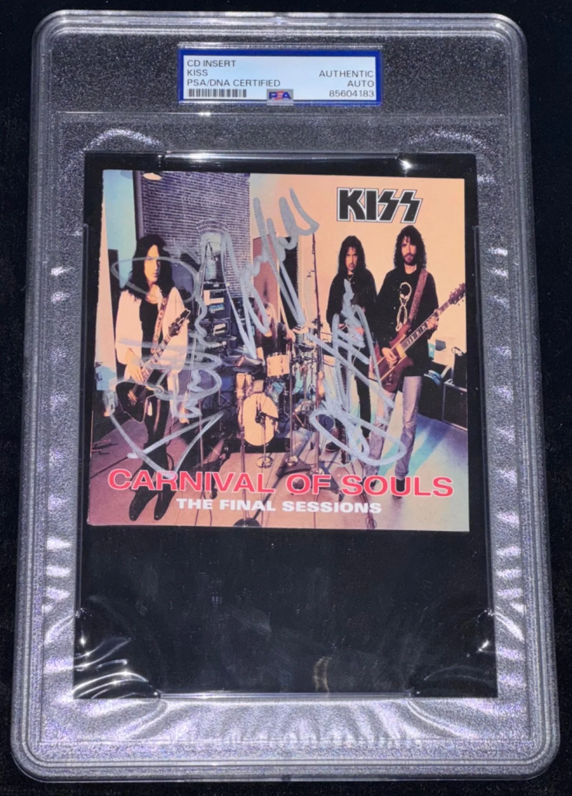 Signed KISS CD Band w/Gene Simmons & Paul Stanley Carnival of Souls Auto PSA, изображение 2