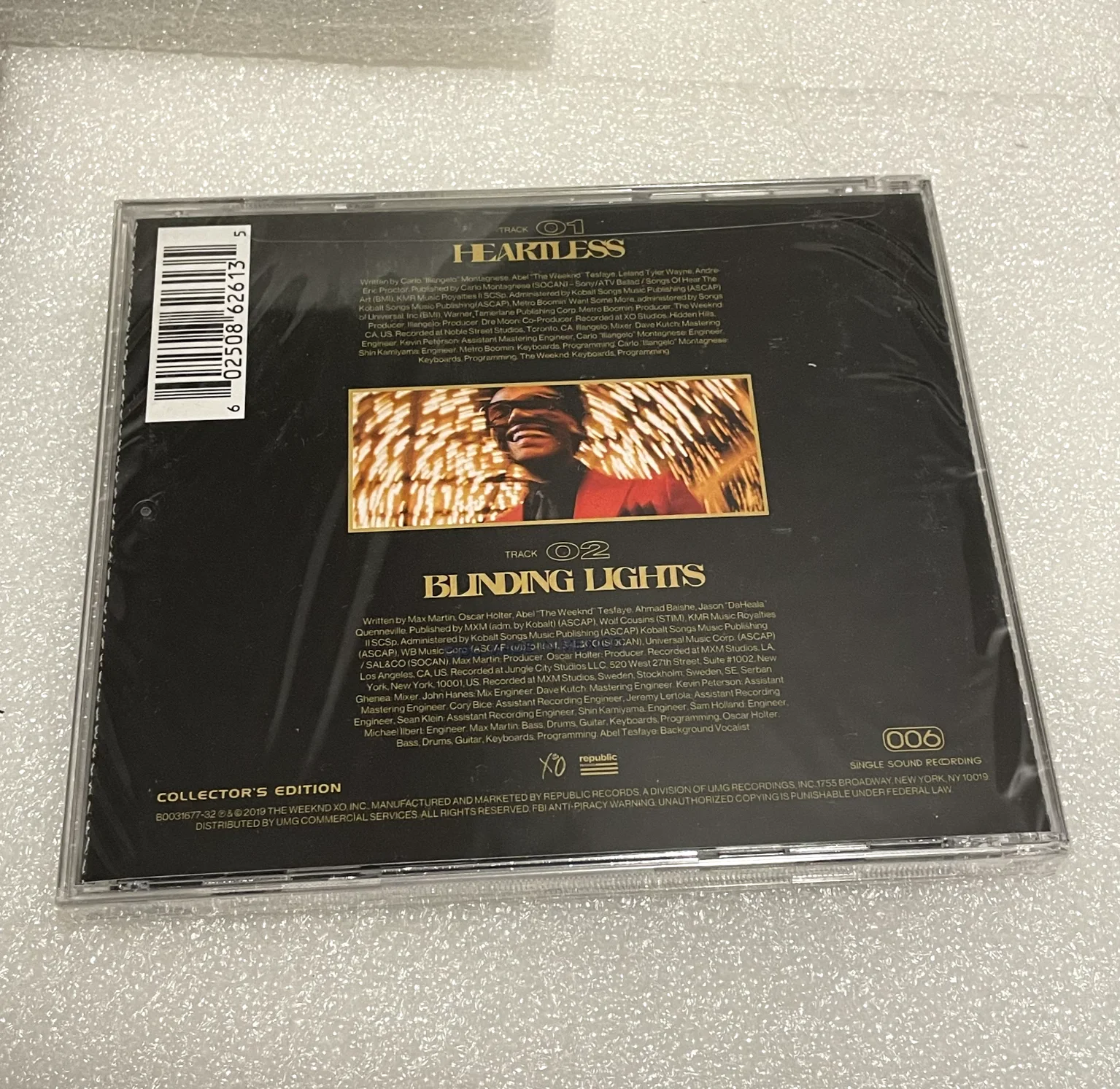 THE WEEKND “Heartless" "Blinding Lights" Single CD (AUTOGRAPHED; UNOPENED), image 2