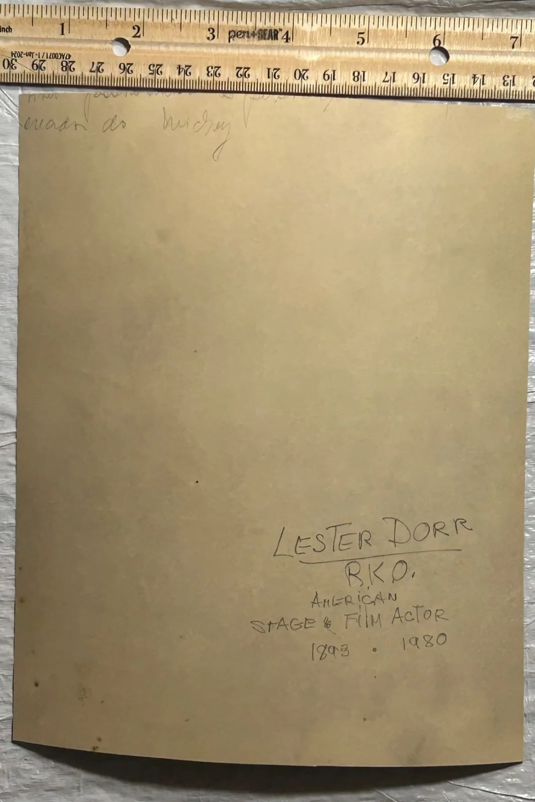 LESTER DORR—SIGNED PHOTO—511 CREDITS—CHAN—M. SPITFIRE•BLACKIE•GWTW—CAPRA•DEMILLE, image 4