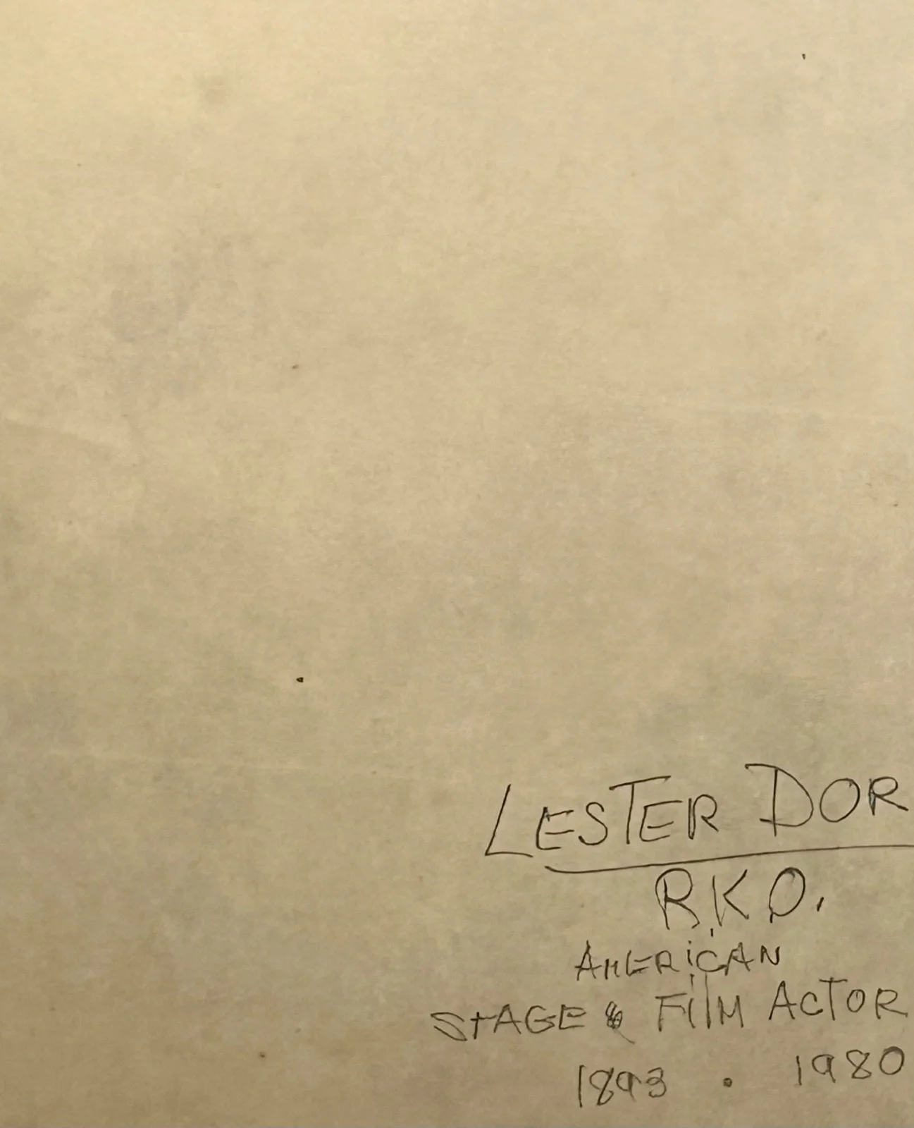 LESTER DORR—SIGNED PHOTO—511 CREDITS—CHAN—M. SPITFIRE•BLACKIE•GWTW—CAPRA•DEMILLE, image 5