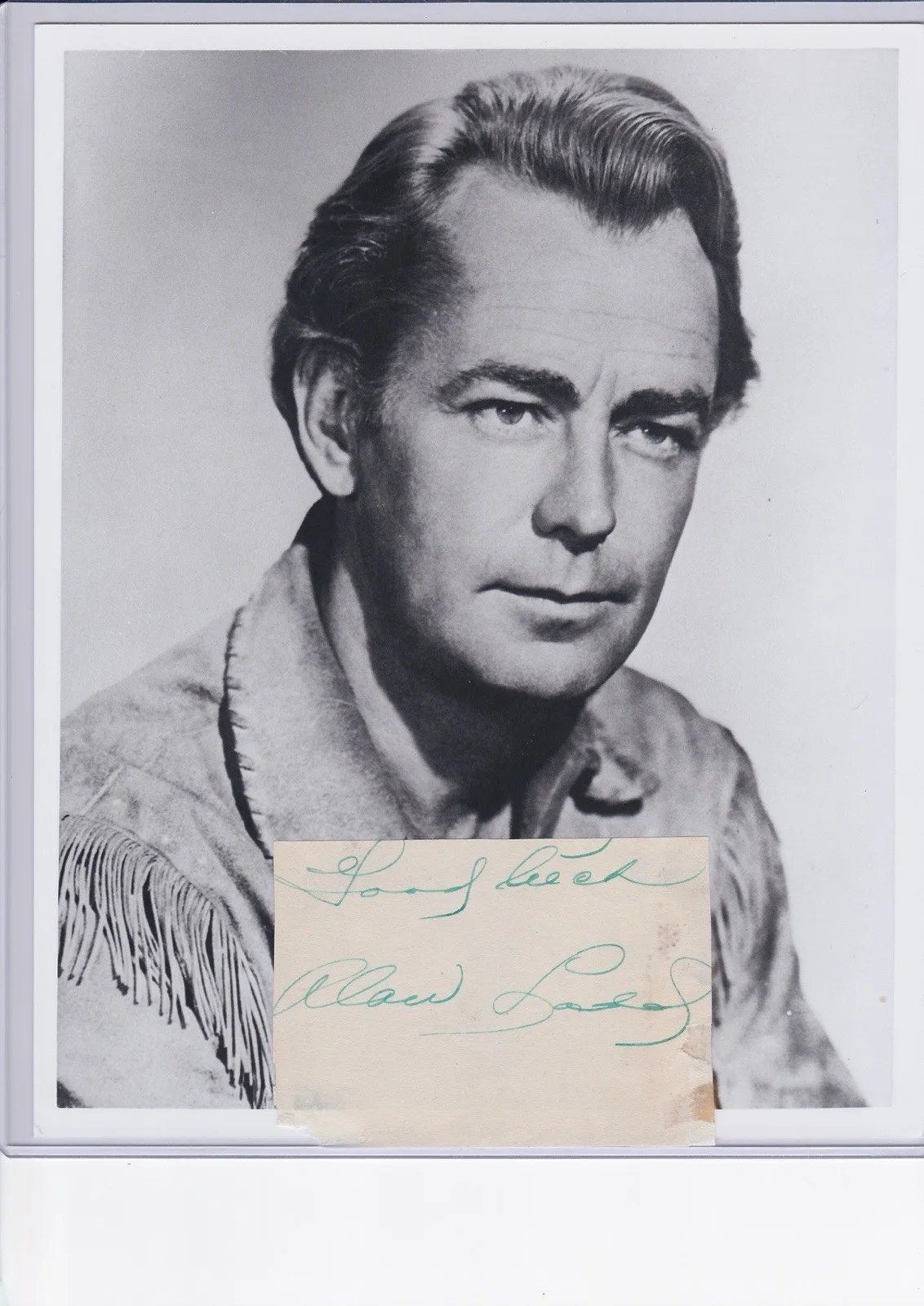 Alan Ladd — ALAN LADD AUTOGRAPH