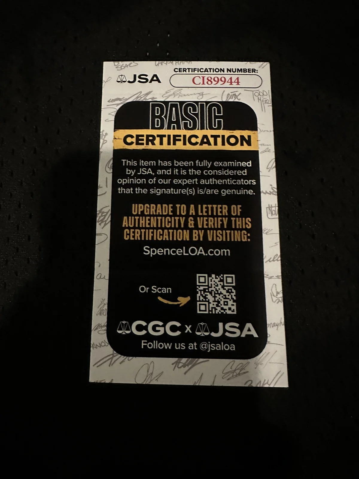 CHAD MICHAEL MURRAY SIGNED LUCAS SCOTT ONE TREE HILL JERSEY AUTOGRAPHED JSA COA, image 2