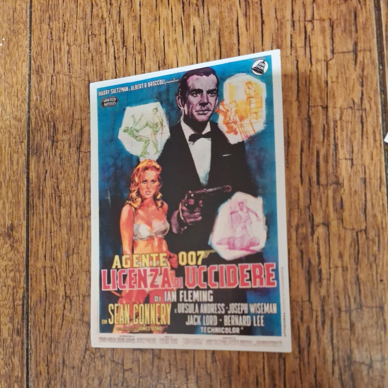 Vintage Style 007 Dr No (1962) James Bond Premium Fine Art Reproduction Postcard, изображение 2