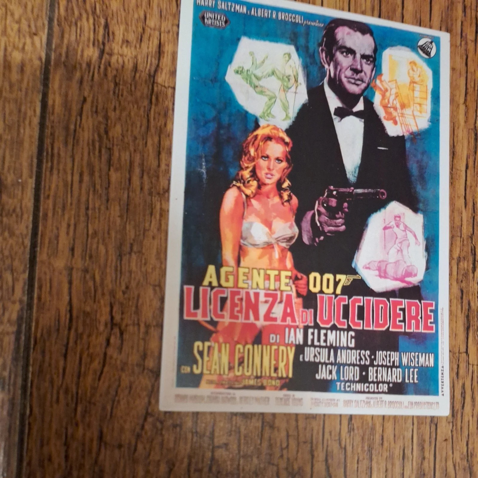 Vintage Style 007 Dr No (1962) James Bond Premium Fine Art Reproduction Postcard, изображение 3