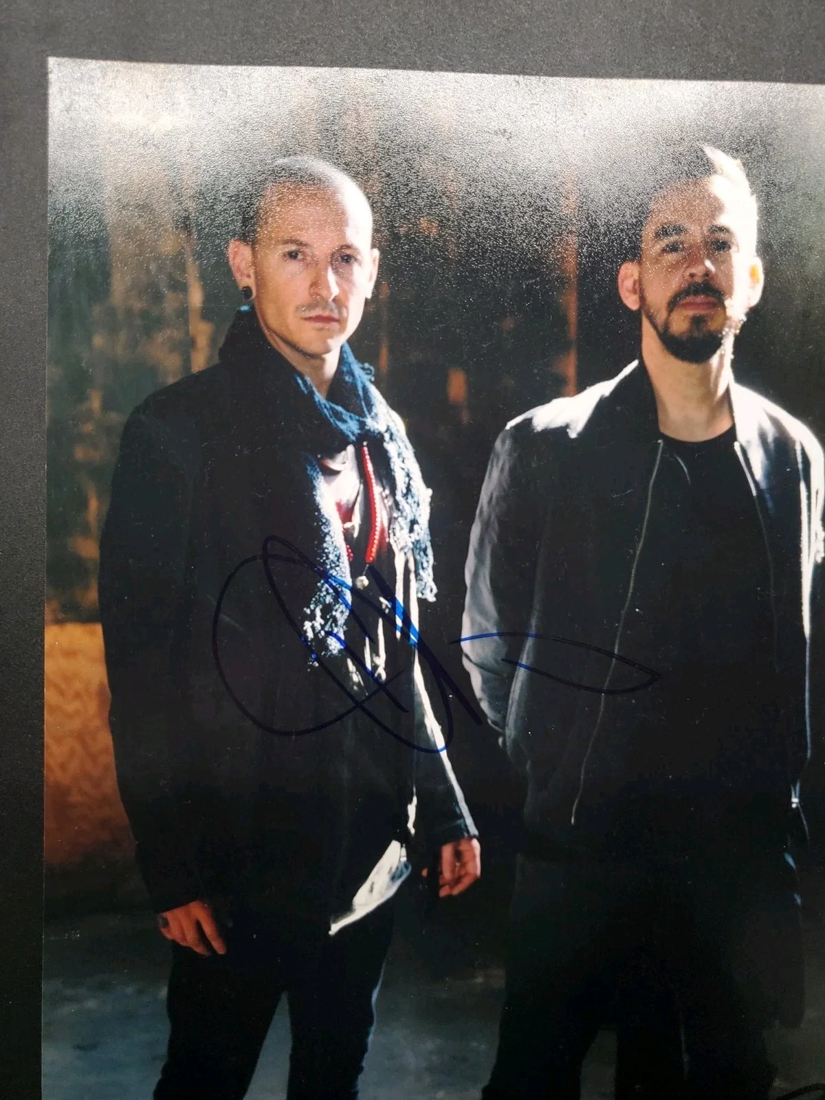 Linkin Park 2X Signed Chester Bennington & Mike Shinoda 8x10 Photo JSA SWAU LOA, изображение 3