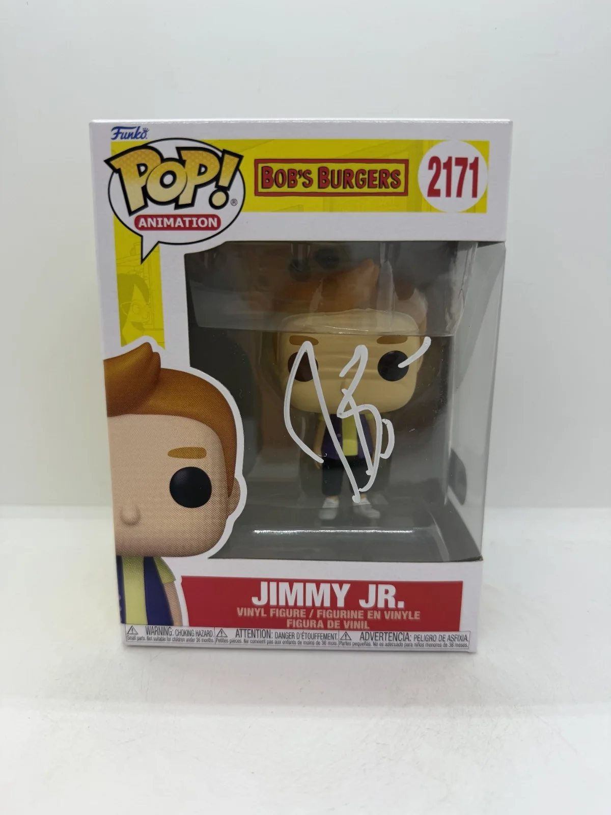 h. jon benjamin — H. Jon Benjamin Signed Bob's Burgers Jimmy Jr. Funko Pop #2171 SWAU