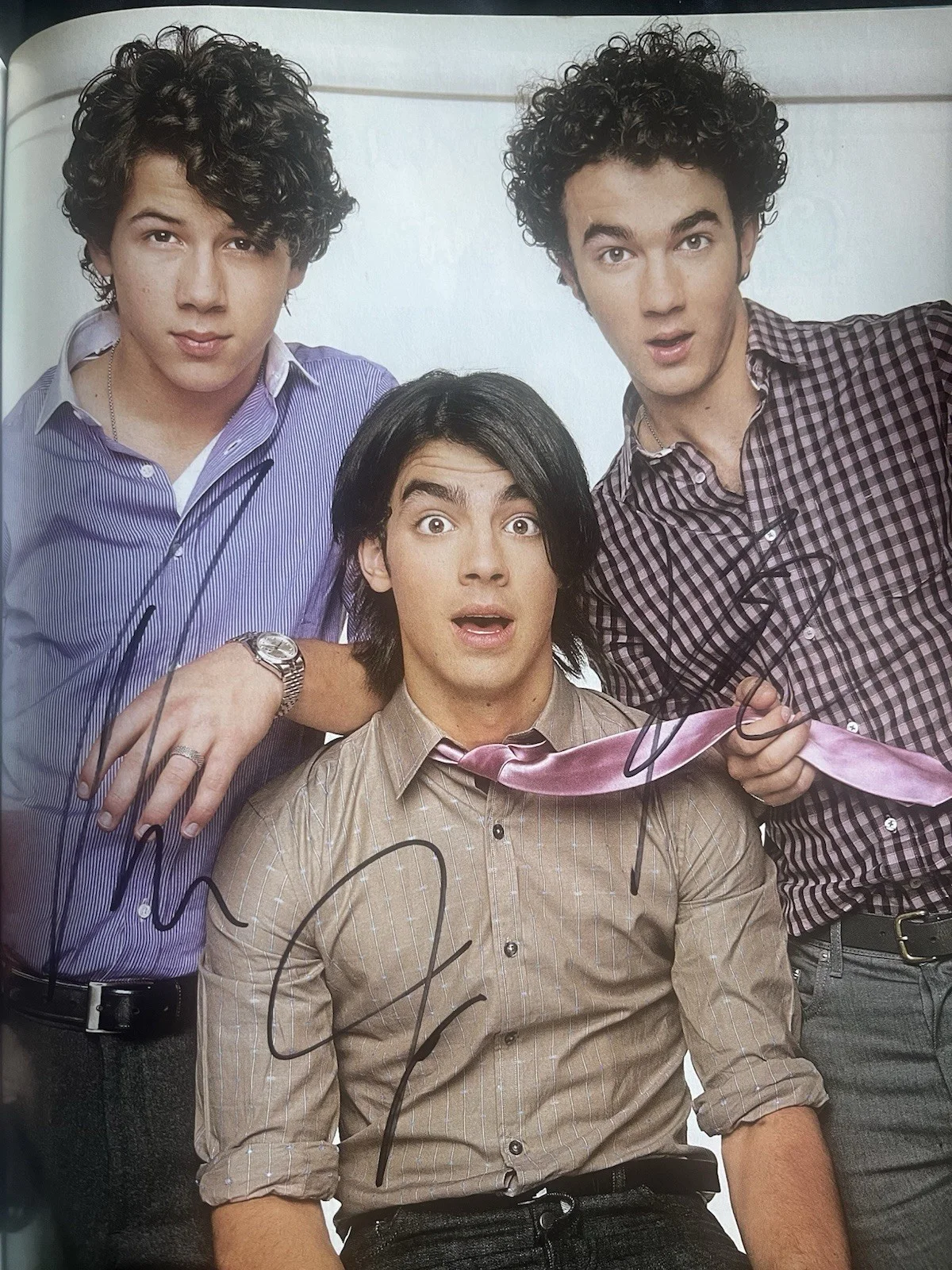 *JONAS BROTHERS*SIGNED*AUTOGRAPHED*PICTURE*MAGAZINE*COA*, image 4