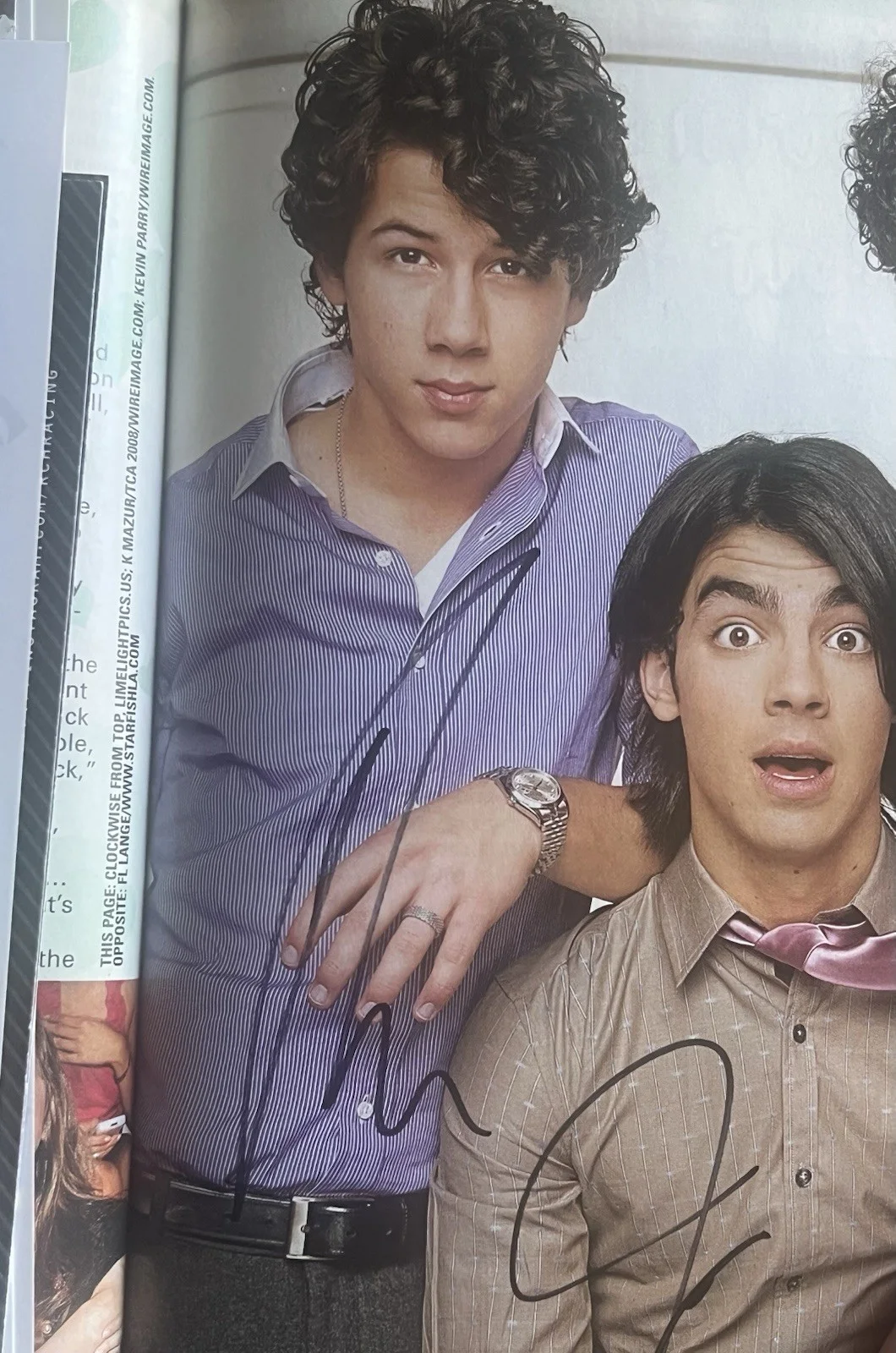 *JONAS BROTHERS*SIGNED*AUTOGRAPHED*PICTURE*MAGAZINE*COA*, image 5