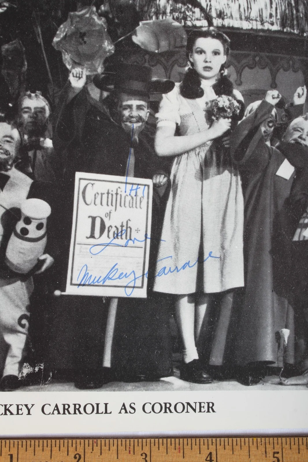 Mickey Carroll — Mickey Carroll Signed Wizard of Oz -MGM- Photo Autograph Munchkinland Rare, изображение 4