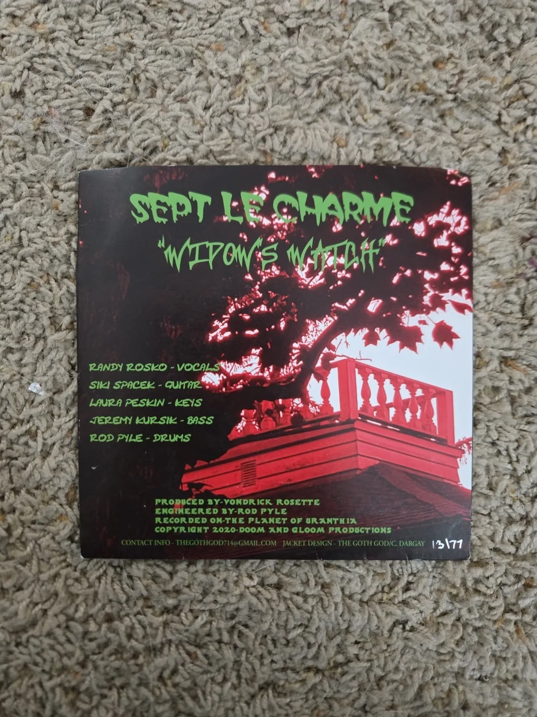 SEPT LE CHARME (THE SEVEN - 7) Vinyl Autographed Signed 13/77, image 4