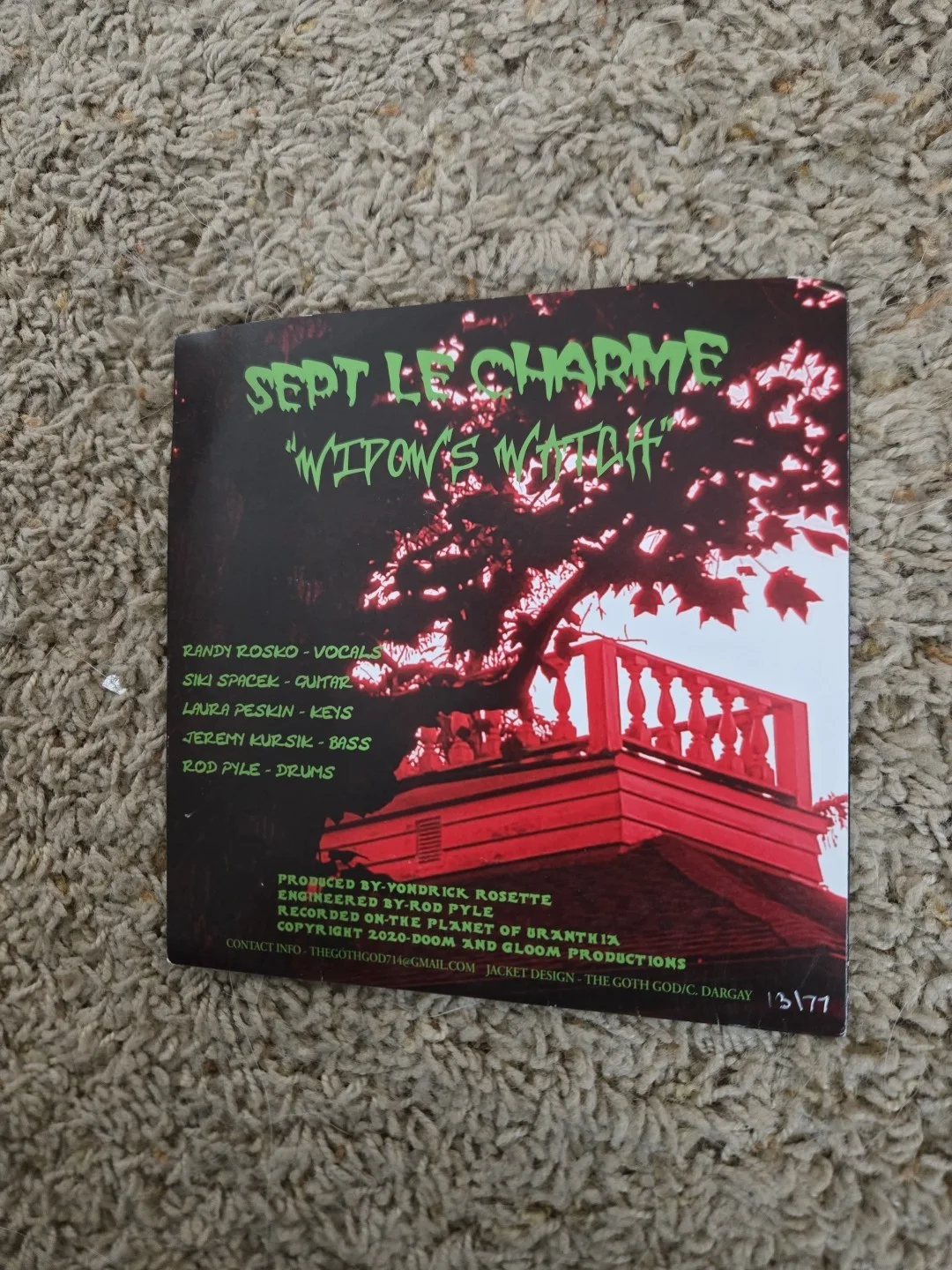 SEPT LE CHARME (THE SEVEN - 7) Vinyl Autographed Signed 13/77, image 5