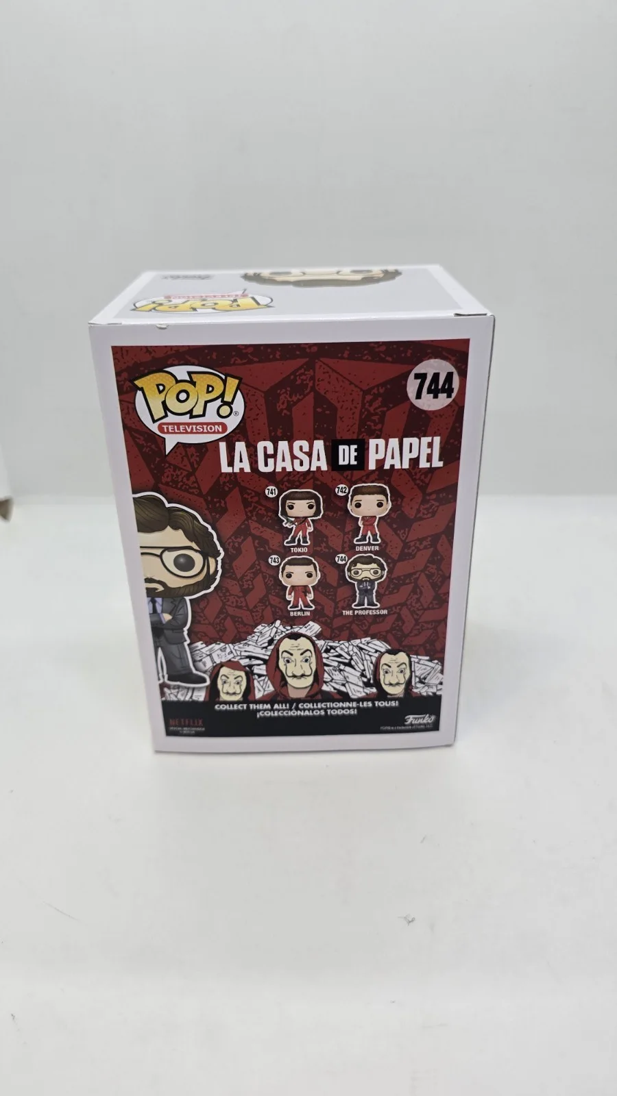 alvaro morte — Alvaro Morte Signed La Casa De Papel The Professor Funko Pop #744 SWAU, image 3