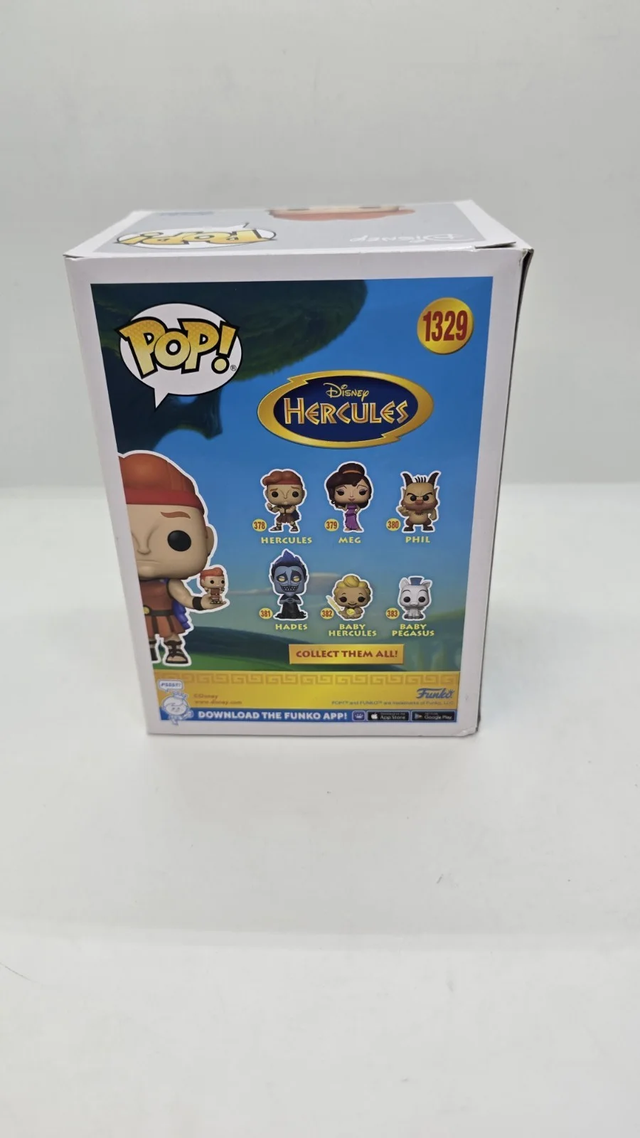 tate donovan — Tate Donovan SIGNED Hercules W/ Action Figure FUNKO POP #1329 SWAU, image 3