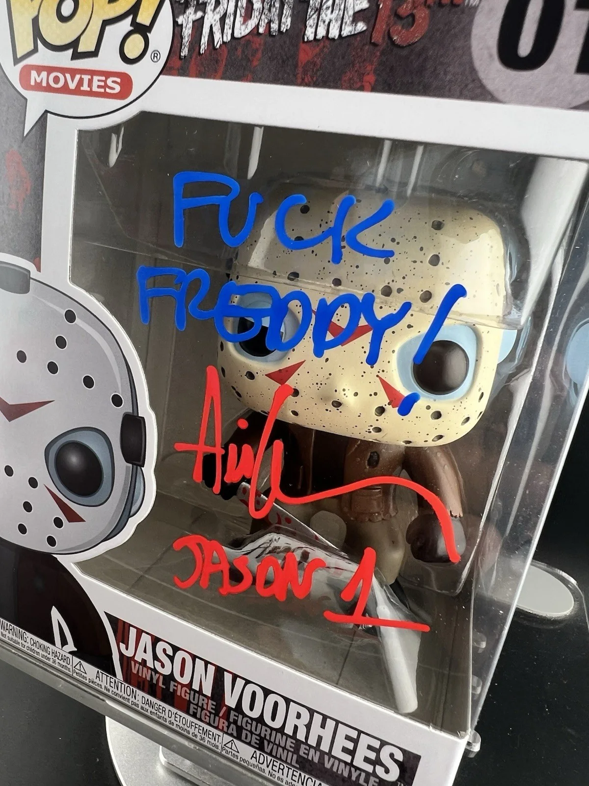Ari Lehman — Ari Lehman signed inscribed Funko Pop #01 Friday The 13th OC COA Jason Voorhees, image 4