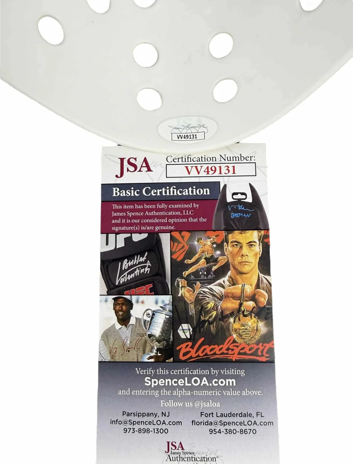 Mike DeLuna — Mike DeLuna signed Hockey Mask Jason Voorhees Friday the 13th Part III 3 JSA, изображение 2