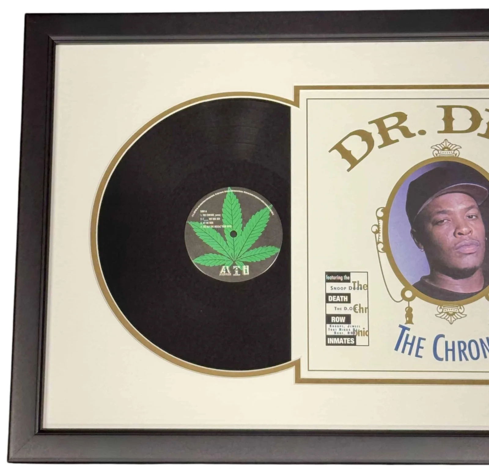 Dr. Dre signed 12″ Vinyl Record Jacket Sleeve The Chronic Rapper Rap, image 3