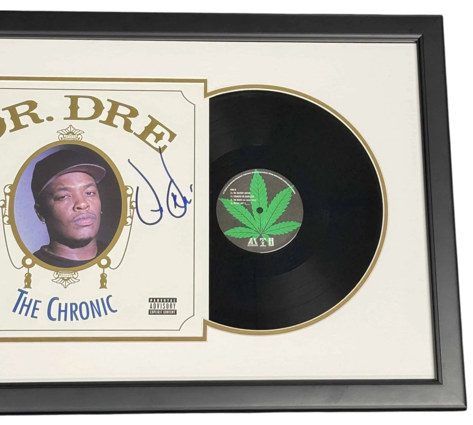 Dr. Dre signed 12″ Vinyl Record Jacket Sleeve The Chronic Rapper Rap, image 4