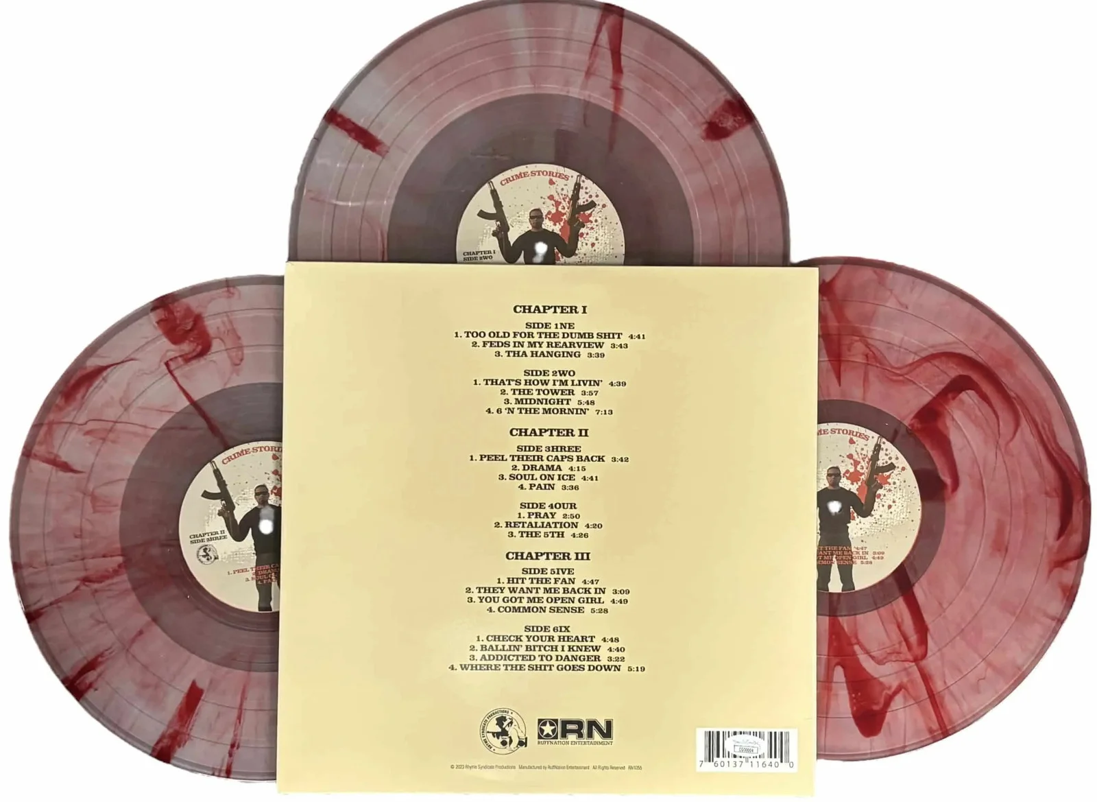 Ice-T signed 12" Vinyl Record The Legend of Ice T: Crime JSA Authentication, изображение 2