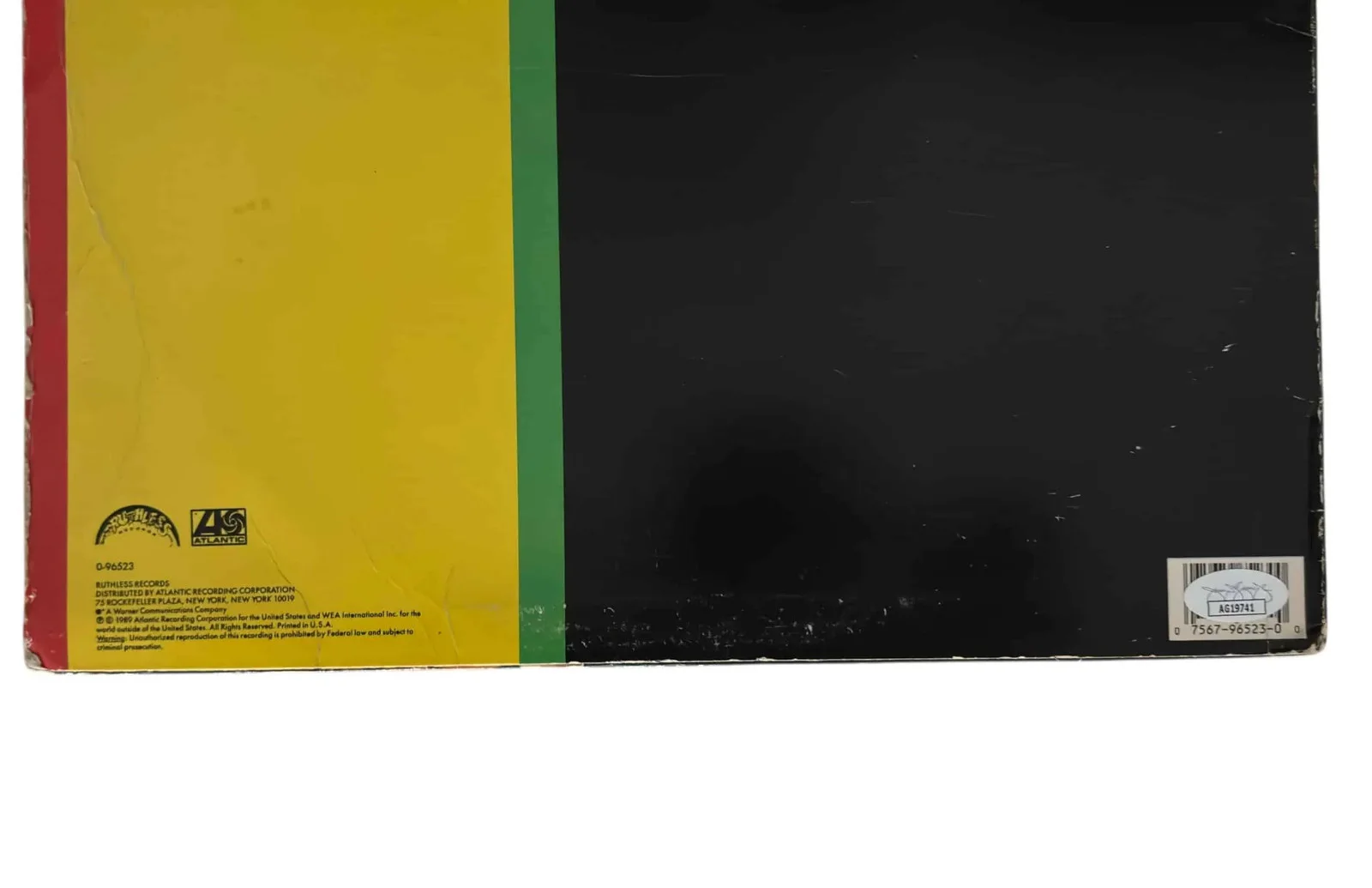 The D.O.C. signed 12" Vinyl Record The D.O.C. & The Doctor JSA Authentication, изображение 4