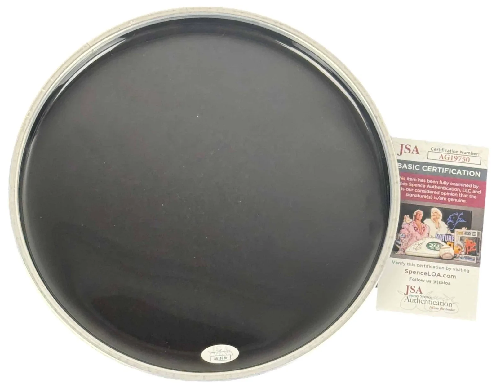 The D.O.C. signed 10′′ Drum Head No One Can Do It Better JSA Authentication, image 3