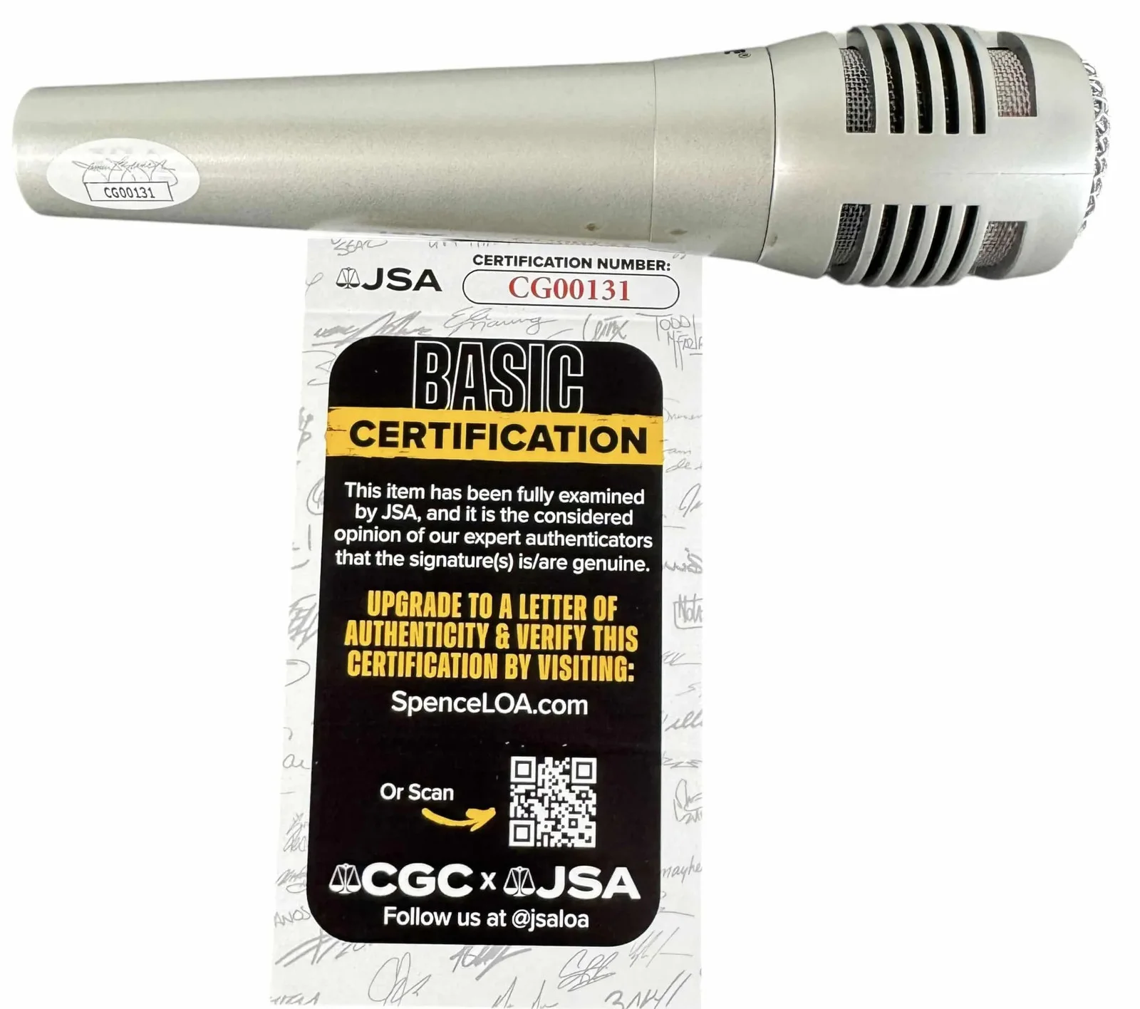 Ice-T signed Microphone Rapper Rap JSA Authentication, image 2