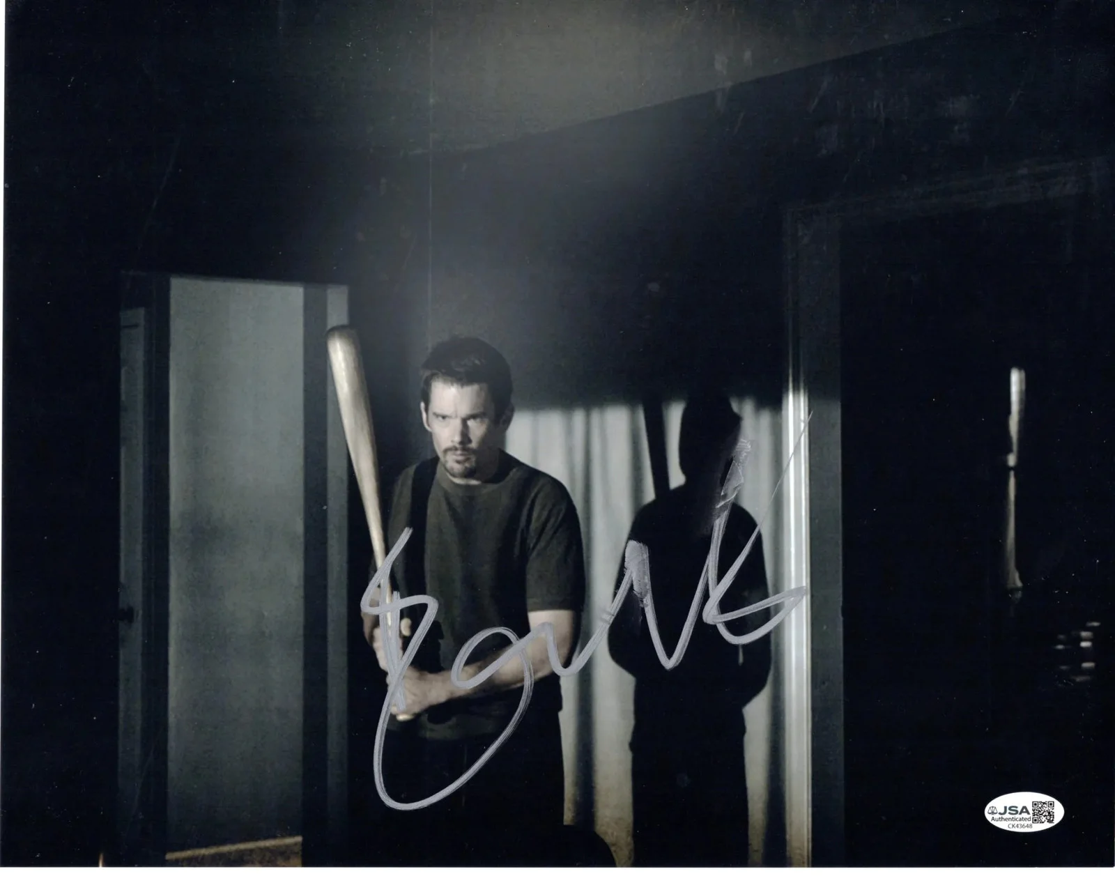 Ethan Hawke — Ethan Hawke signed 11x14 Photo Ellison Oswalt - Sinister JSA Authentication