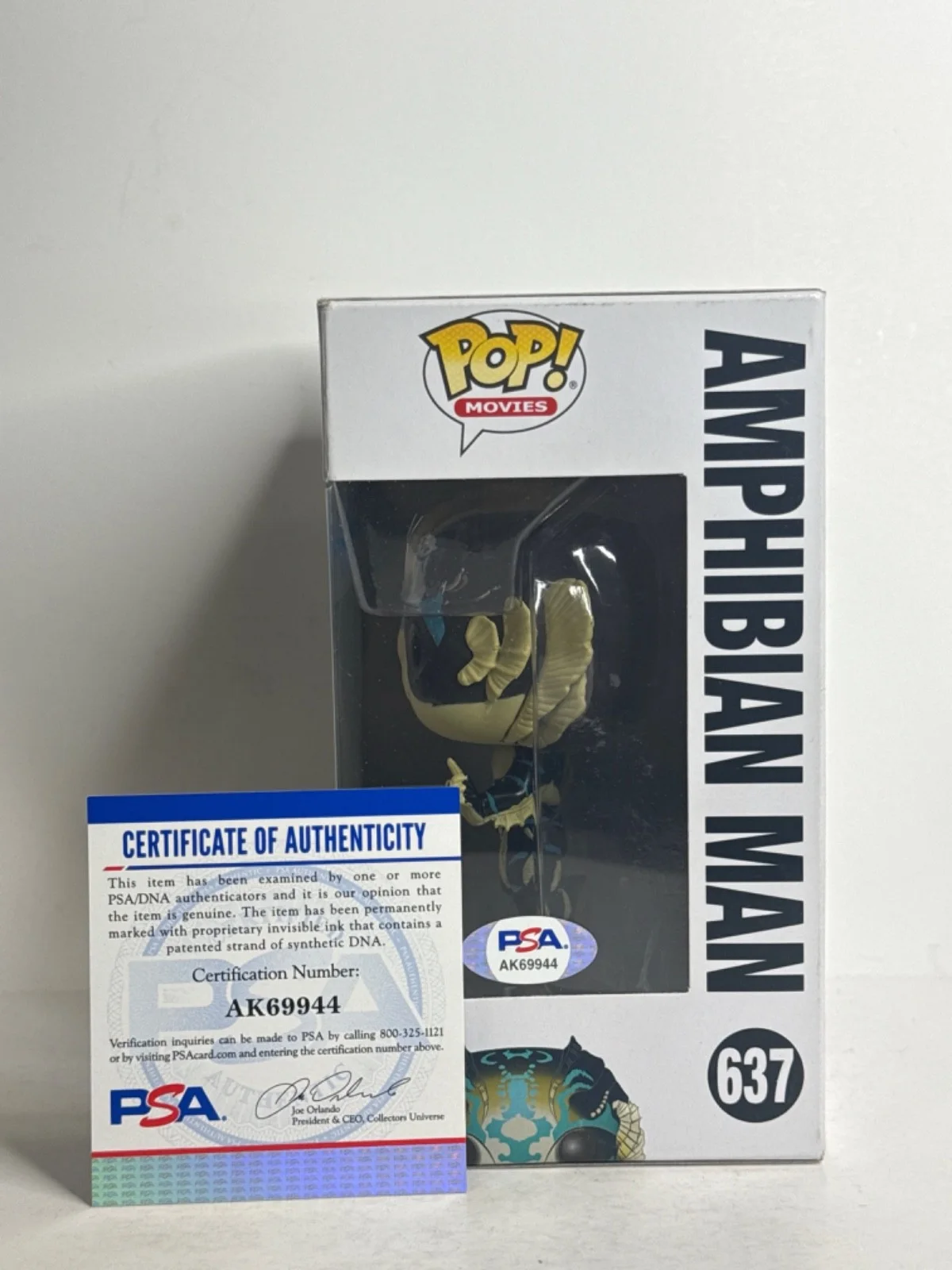 Guillermo Del Toro — Guillermo Del Toro Signed The Shape Of Water Funko #637 PSA AK69944, изображение 2