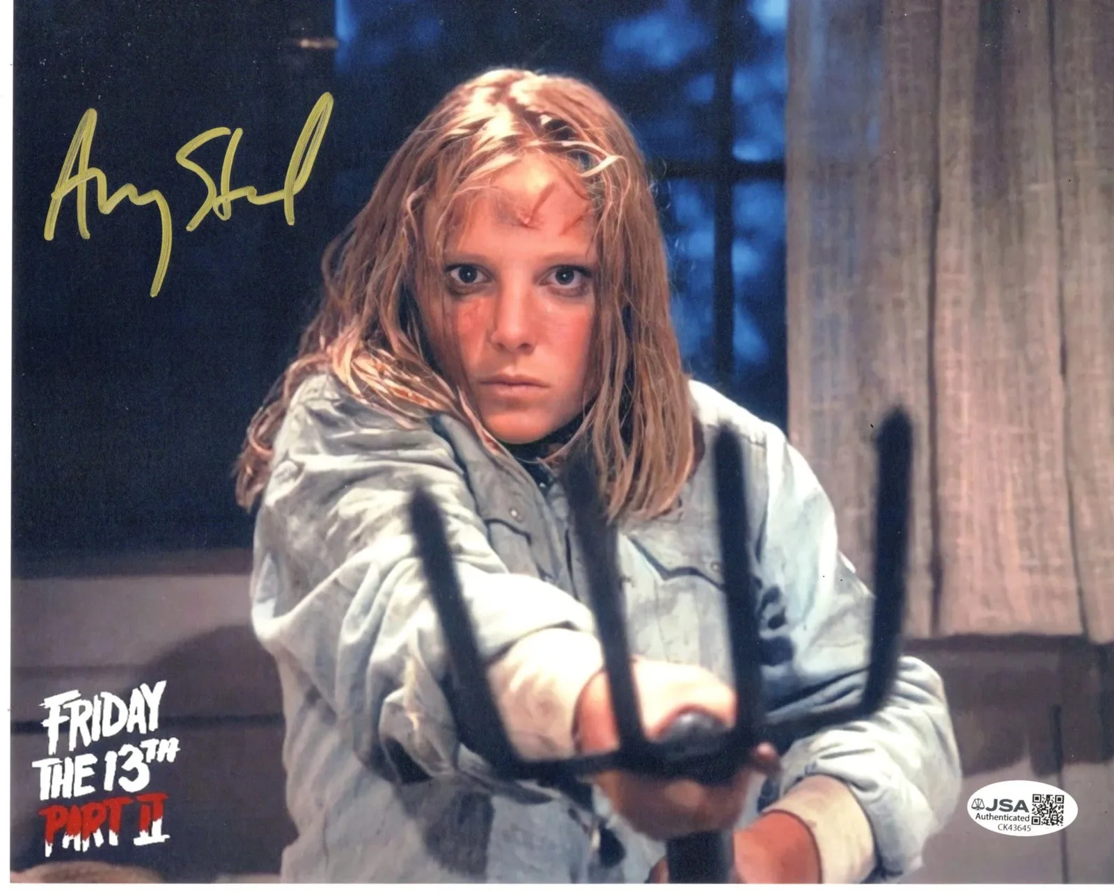Amy Steel — Amy Steel signed 8x10 Photo Ginny Field - Friday the 13th JSA Authentication