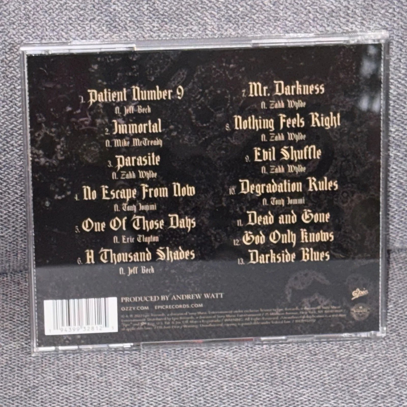 SIGNED CD - Ozzy Osbourne Patient Number 9 Autographed, image 2