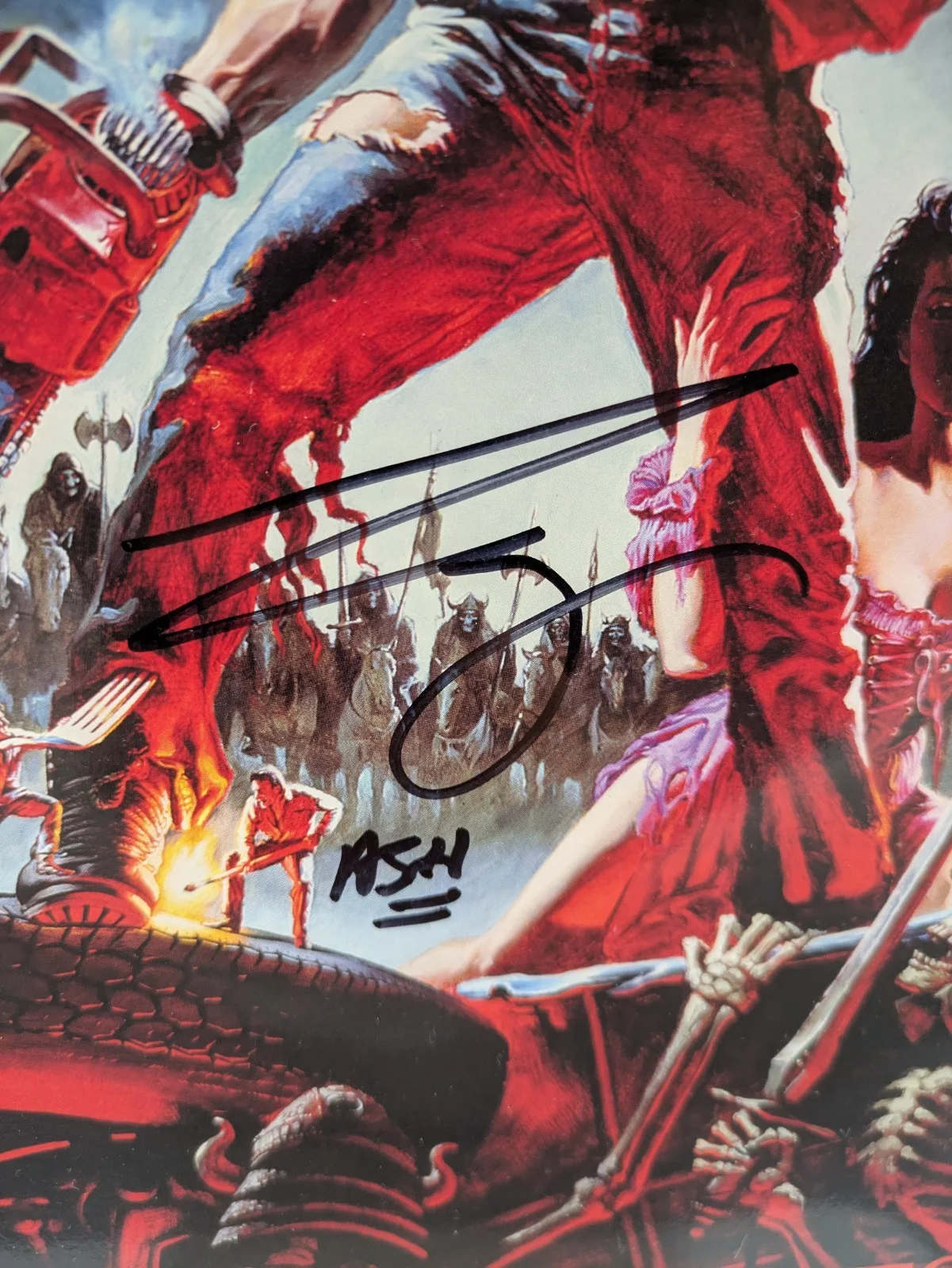 Bruce Campbell Signed Sideshow Evil Ash 12" Figure Army Of Darkness Evil Dead, image 2