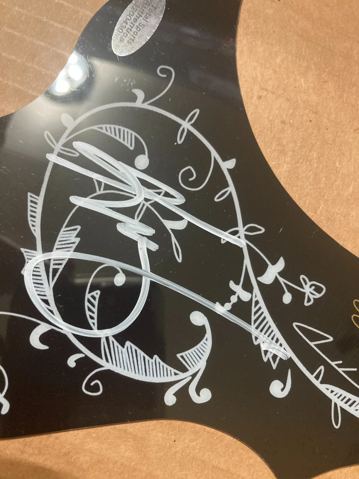 KACEY MUSGRAVES - Country Music Star Signed Guitar Pick Guard with COA, image 3