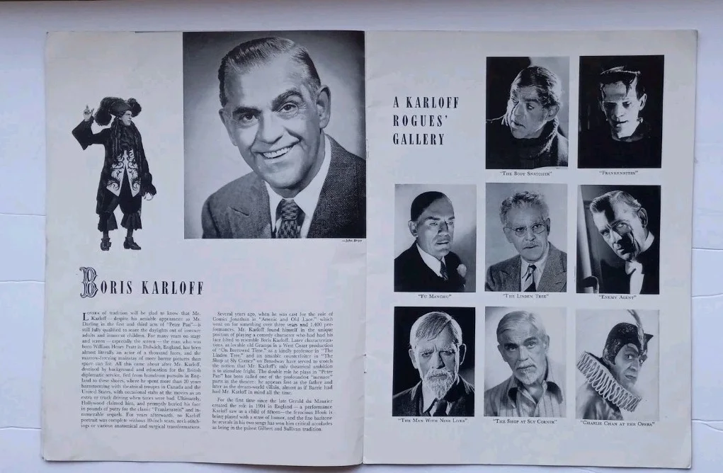 Peter Pan Playbill Program 1951 Boris Karloff Jean Arthur, image 4
