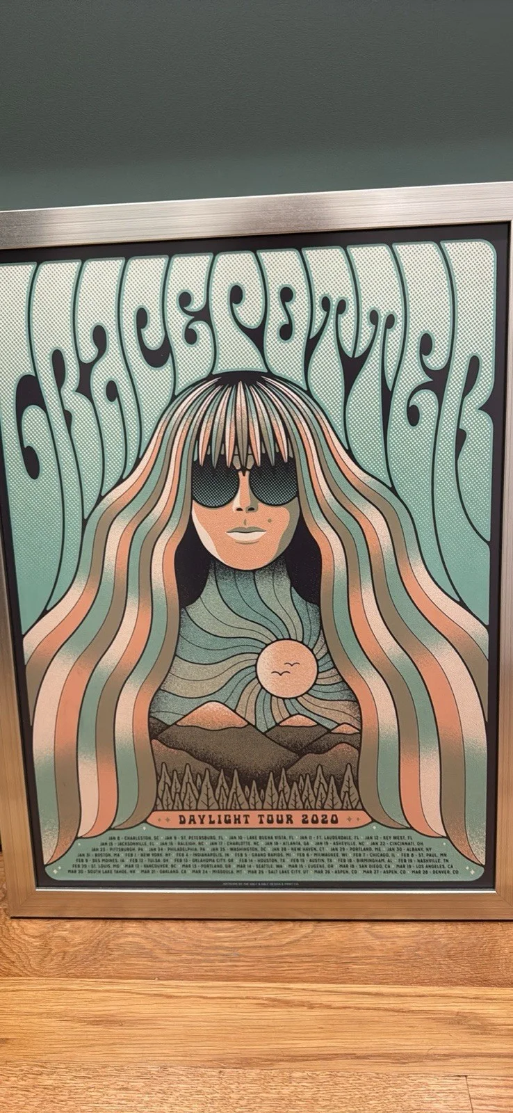 Grace Potter Daylight Tour 2020 Poster Professionally Framed, image 4
