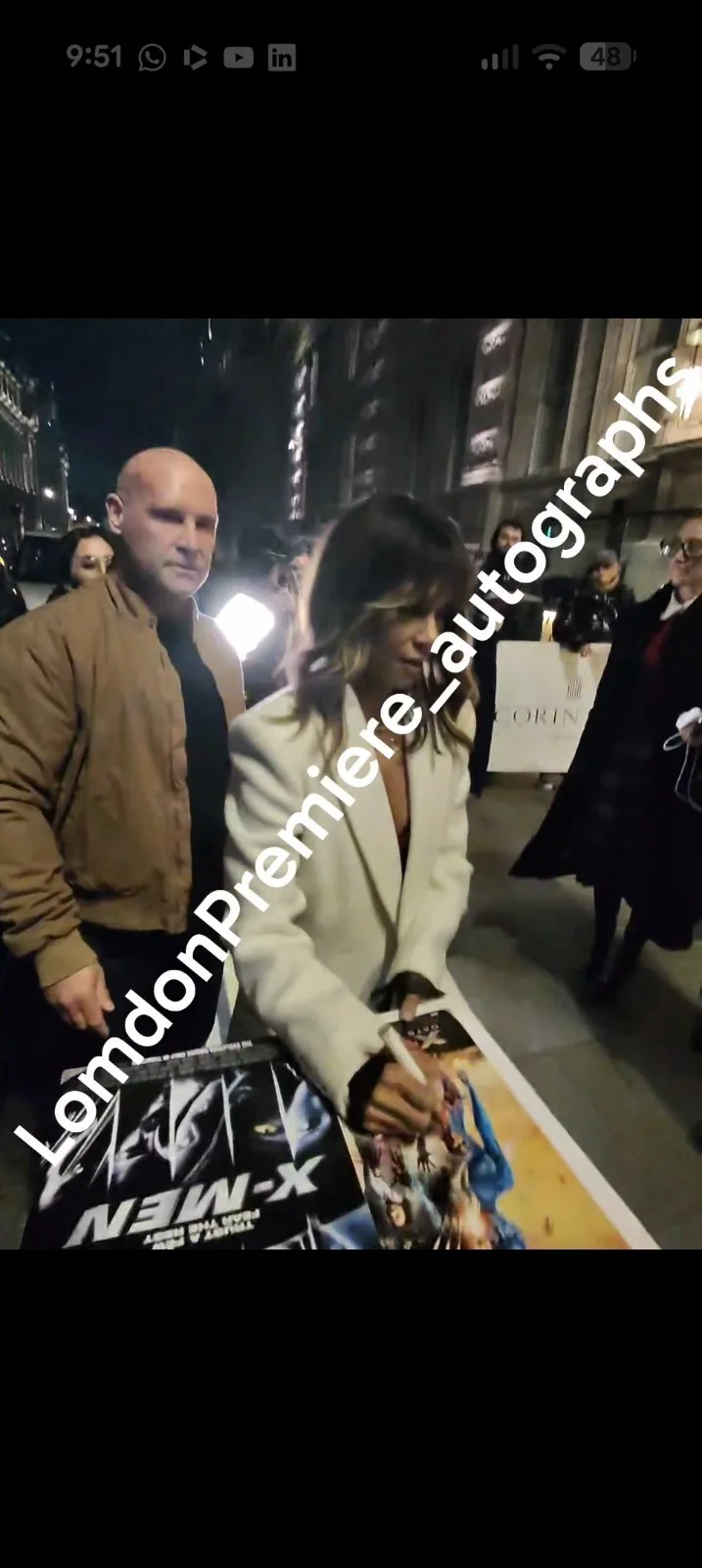 Halle Berry & James McAvoy Signed 15x10 X-Men Poster Print Video PROOF, изображение 3