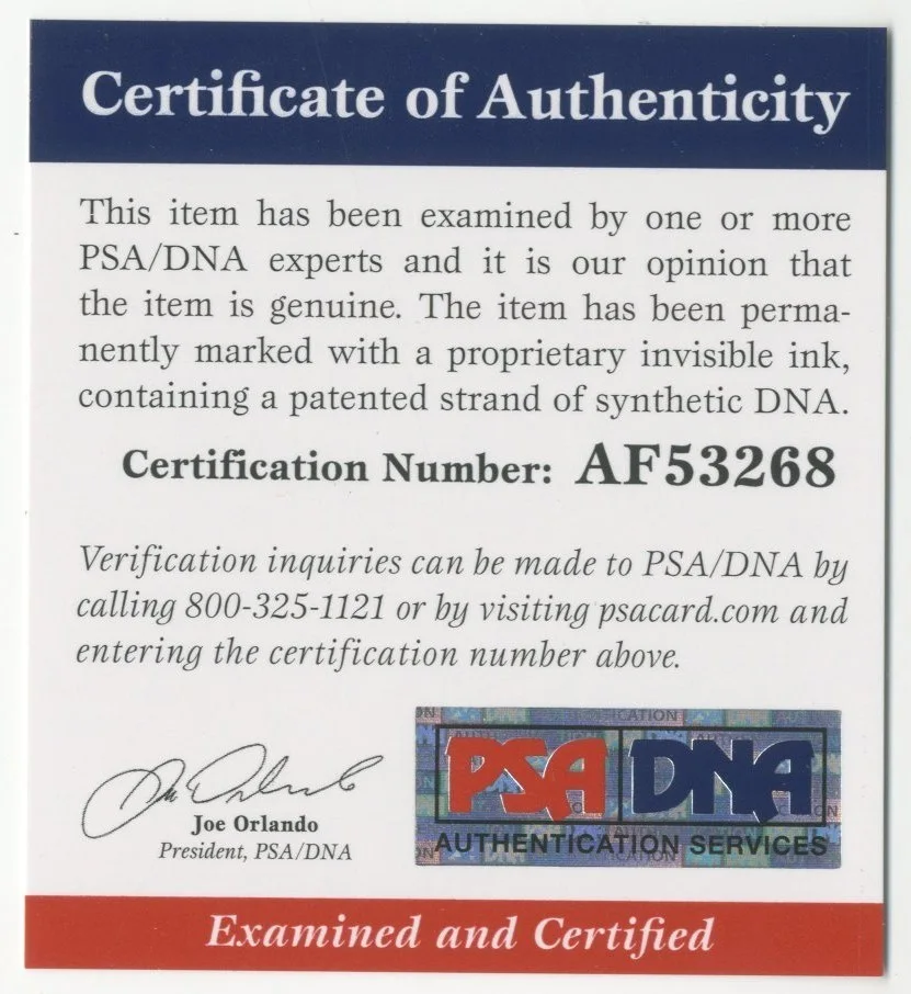 David Letterman Signed Index Card / Autographed Actor PSA/DNA COA, image 2