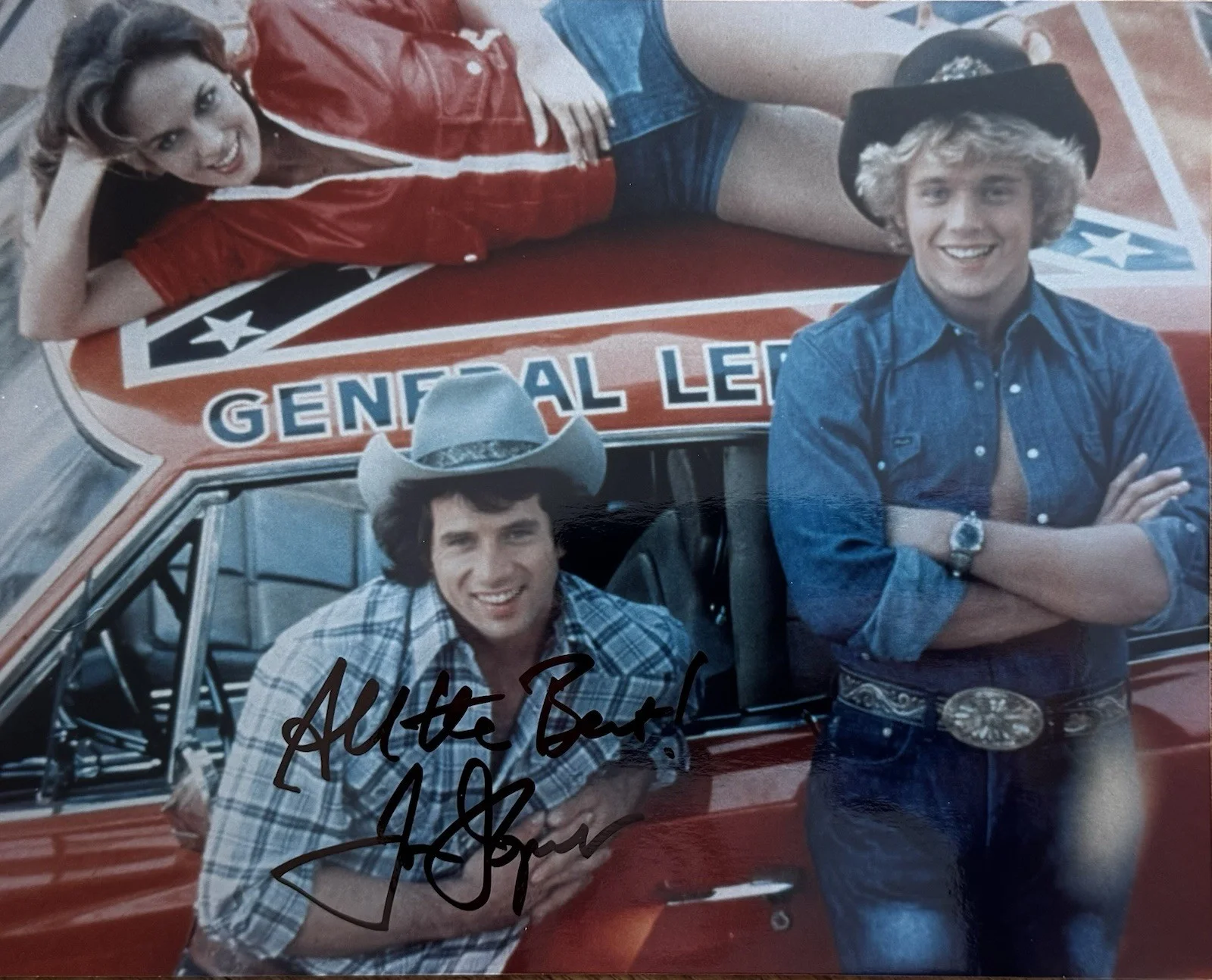 Tom Wopat — TOM WOPAT Signed 8x10 THE DUKES OF HAZZARD LUKE Photo w/COA