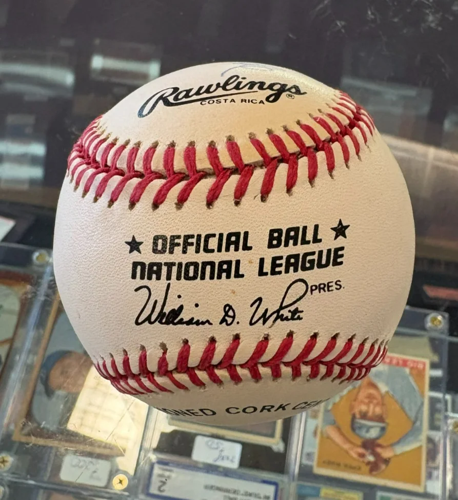 Mercedes Ruehl — Mercedes Ruehl Single Signed ONL Baseball The Fisher King Oscar Winner, изображение 2