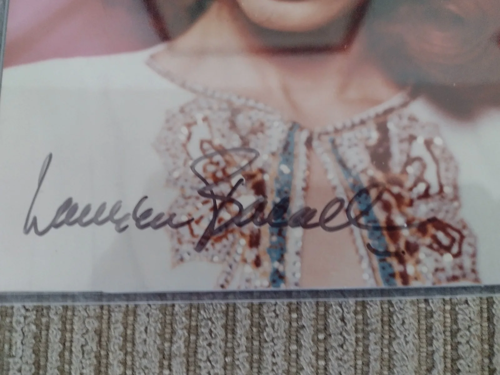 Set Of 4 Autographed Hollywood Stars Photos Bacall Chabert Dewitt Parker COAs, изображение 3