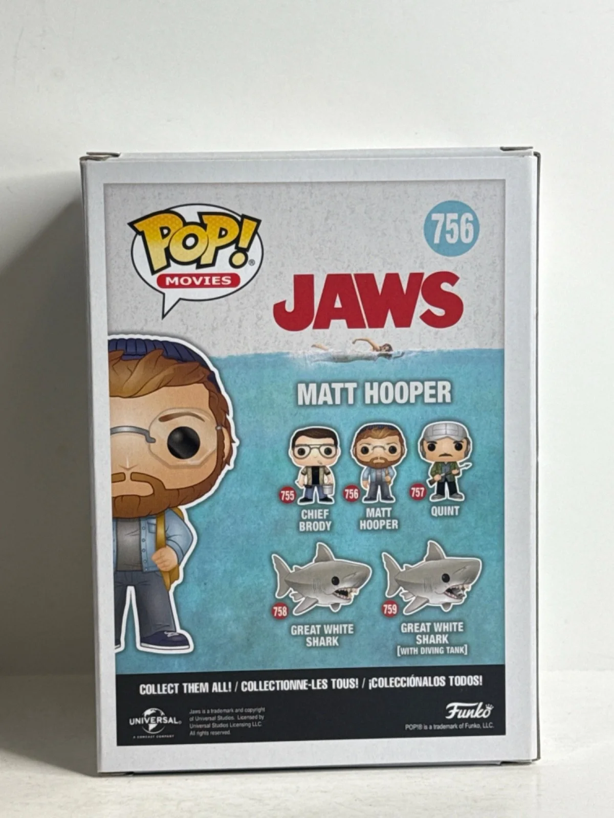 Richard Dreyfuss — Richard Dreyfuss Signed Jaws Matt Hopper Funko #756 BAS WB28042, изображение 3