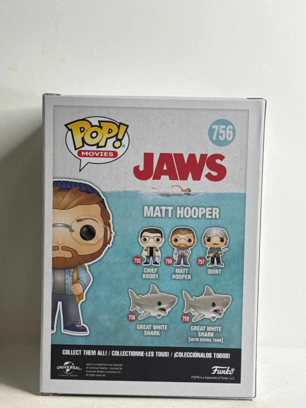 Richard Dreyfuss — Richard Dreyfuss Signed Jaws Matt Hopper Funko #756 BAS WB28060, изображение 3
