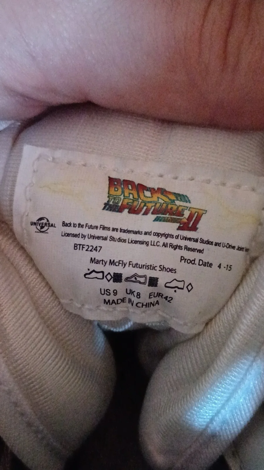 MICHAEL J FOX — Christopher Lloyd Signed Bck to the Future Hoverboard + Air Mags Universal Shoes, image 4
