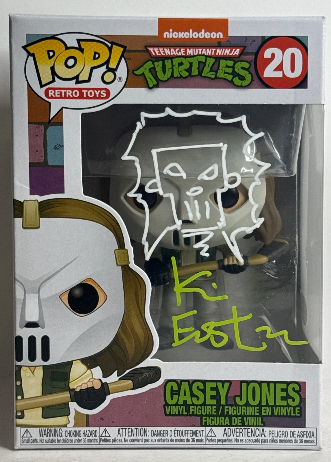 Kevin Eastman — Kevin Eastman Signed Teenage Mutant Ninja Turtles Casey Jones PSA 9A66695