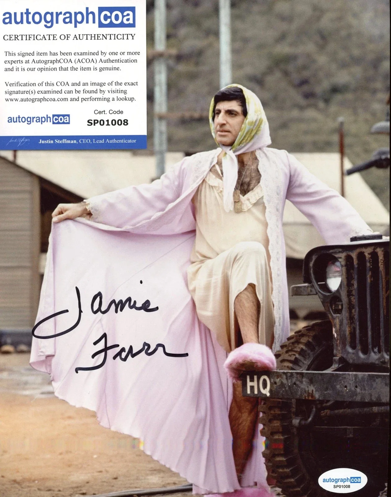 Jamie Farr — Jamie Farr of Mash Autographed 8x10 Photo...AutographCOA Authenticated!!