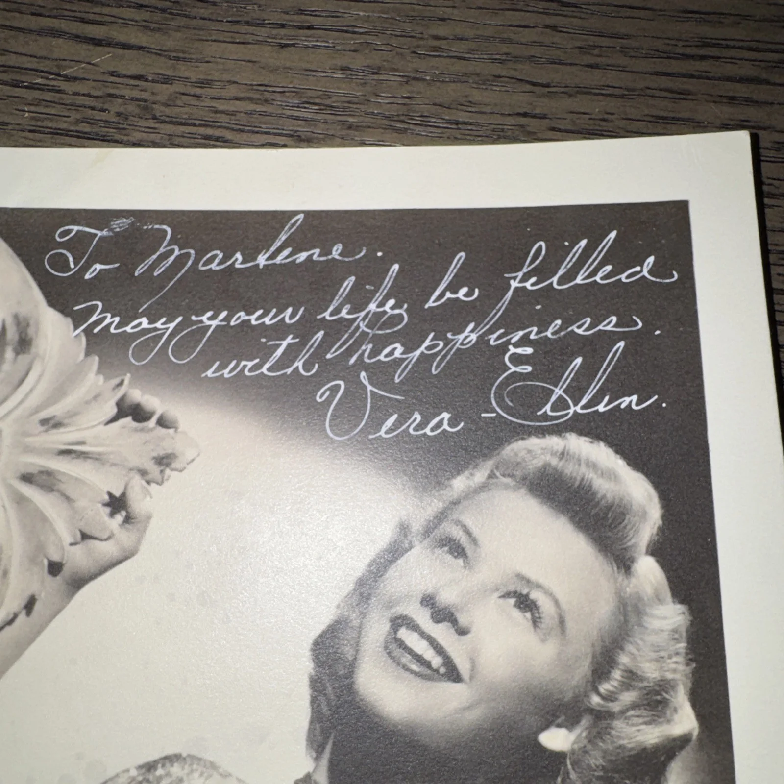 Vera-Ellen — Vera-Ellen (1921-1981) Qty 2 Original Autographed 5x7 Photograph Vintage, изображение 3