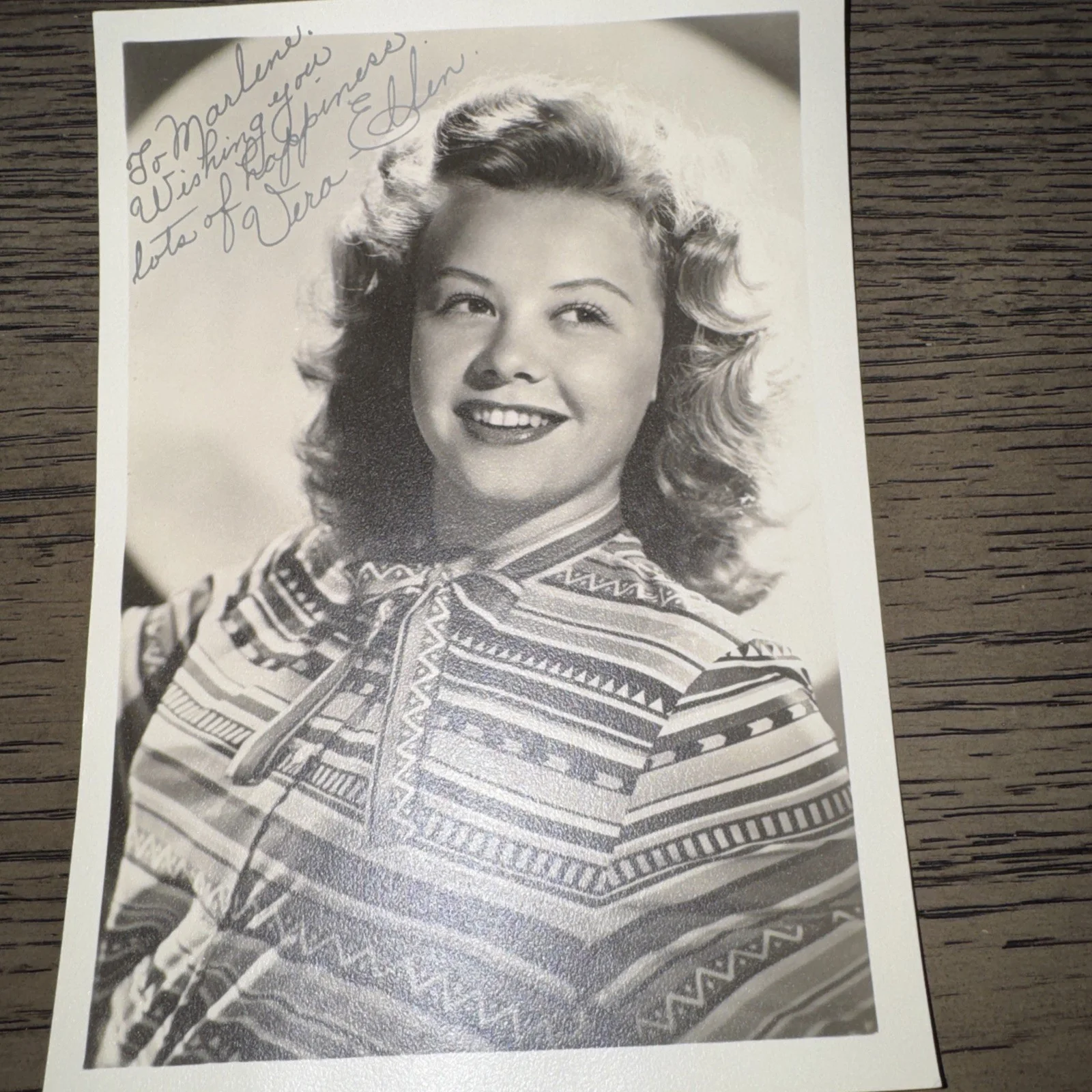 Vera-Ellen — Vera-Ellen (1921-1981) Qty 2 Original Autographed 5x7 Photograph Vintage, изображение 5